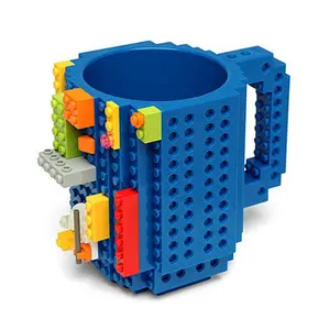 UCHOME Kreative Geschenk DIY Spaß Bauen-Auf Ziegel Becher Montage Puzzle Lego Kaffee Becher