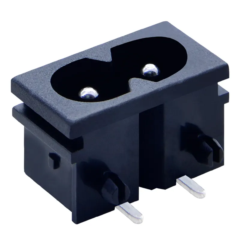 Hongju R-201A90(B17) Iec C8 Type Stopcontact 2pin Mannelijke Connector