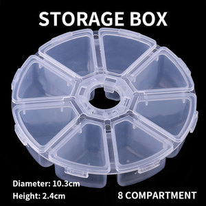 Hengjia clear Plastic Fishing Storage <strong>Tackle</strong> <strong>Box</strong> with Dividers - Product Image 5