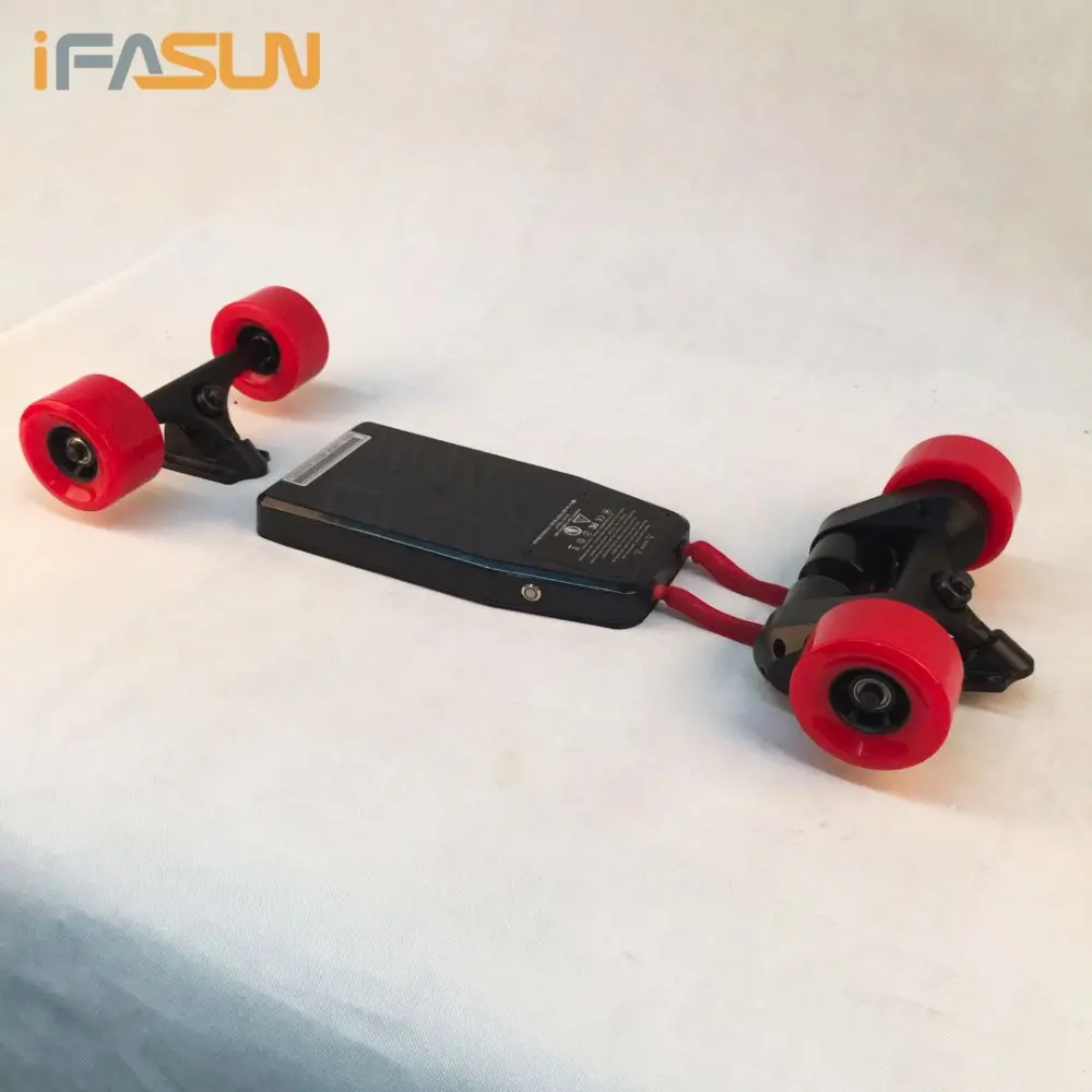 Ifasun kit de motor, kit de motor de alumínio com rodas coloridas, elétrico, skate