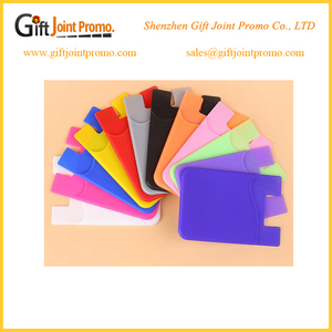الهاتف المحمول حالة المحفظة حامل بطاقات التعريف الشخصية سيليكون الذاتي لاصق جيب للهاتف - Product Image 4