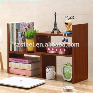 Small Table DIY Table Boxes Bookshelf,simple Wooden <strong>Book</strong> <strong>Shelf</strong> <strong>on</strong> Desk - Product Image 3