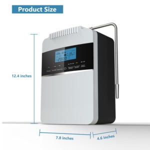 Machine à <span class=keywords><strong>eau</strong></span> <span class=keywords><strong>alcaline</strong></span> hydrogénée électrique EHM 929 avec <span class=keywords><strong>8</strong></span> plaques en titane plaqué platine, générateur d'<span class=keywords><strong>eau</strong></span> <span class=keywords><strong>pH</strong></span> 2,5-11,2 - Product Image 4
