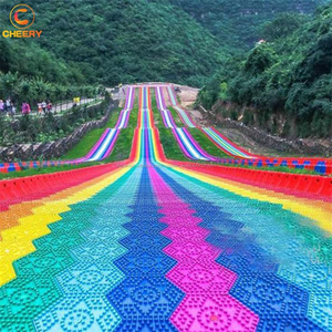 Nuevo proyecto de <span class=keywords><strong>Parque</strong></span> de Atracciones <span class=keywords><strong>Parque</strong></span> personalizado de plástico grande arco iris seco avalancha de nieve - Product Image 1