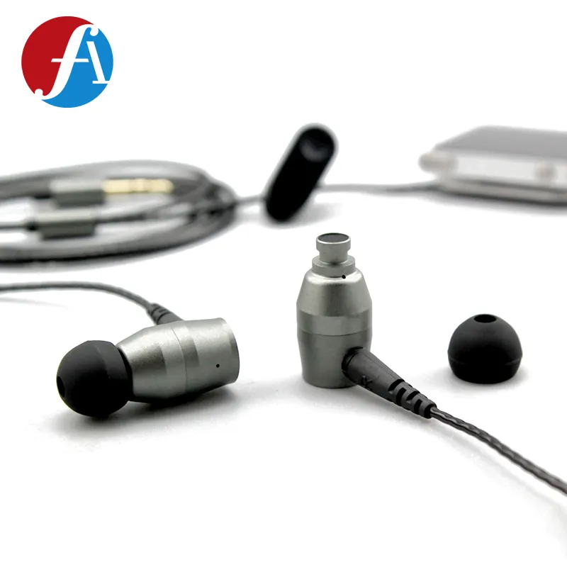 Earphone dalam-telinga berkabel USB C DAC 3.5mm earphone in-ear output IEM suara kustom magnet ganda N52 N54 earphone driver dinamis