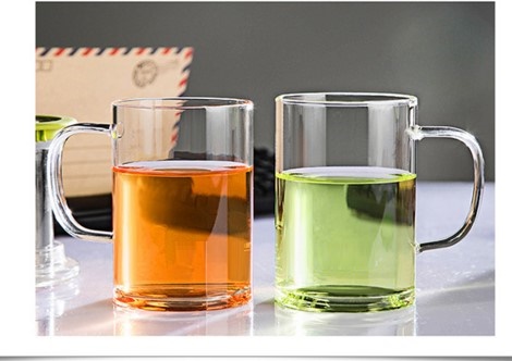 borosilicate glass tea cup/Mug With Tea Infuser/tea mug with stainless steel infuser borosilicate glass mug