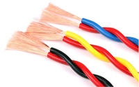 Cable eléctrico de cobre con código de color, cable eléctrico de 4 núcleos blindado, par trenzado, venta al por mayor