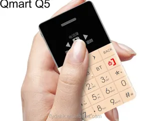 New QMART Q5 Card Phone 0.96 Inch OLED Screen Elder Senior People GSM Mobile Phone