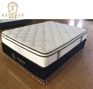 Economic Compress Spring Mattress Queen Size Euro Top Cheap Bonnell Spring Mattress Very Good Price in China Factory