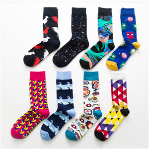 8 colores joven clásico personalizado colorido vivo lujo argyle <span class=keywords><strong>footgolf</strong></span> Calcetines de algodón - Product Image 2