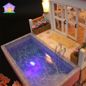 All'ingrosso fai da te 3d <span class=keywords><strong>casa</strong></span> delle bambole in legno fai da te <span class=keywords><strong>casa</strong></span> delle bambole in miniatura con <span class=keywords><strong>la</strong></span> luce per le ragazze - Product Image 4