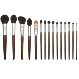 Poignée conique De Haute Qualité Avec Pochette Marques 12 Pièces/15 Pièces Enfants Professionnel Poils De Chèvre Naturels 15 Pièces Maquillage brosse Ensemble - Product Image 5