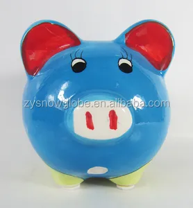 Pig shaped oem customized polyresin zy resin material large cheap piggy banks bank. 2017 cheap large pig Home decor