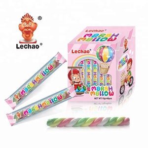 ขนมมาร์ชเมลโล่บิดเกลียวสีสันสดใส ฮาลาล ขนมหวานแบบแท่ง - Product Image 1