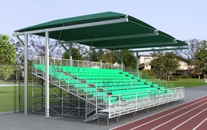 Tribune surélevée extérieure <span class=keywords><strong>MC</strong></span>-TG02, gradins temporaires, tribune démontable pour événements sportifs - Product Image 4