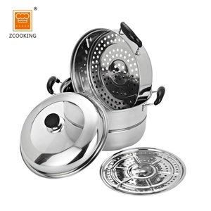 Prodotti da 30 cm per il Mini Set da Cucina e Prodotti Italiani Multifunzione, Vaporiera in Acciaio Inox, Set di Pentole con Fondo Singolo - Product Image 2