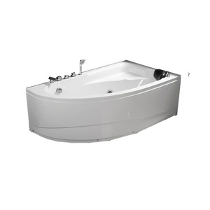 Venta caliente esquina precio barato rectangular falda de fibra francés gemy bañera de masaje con panel lateral - Product Image 3