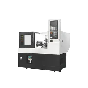 The best seller high rigidity Taiwan Technology Mini Metal CNC bench top metal dual spindle cnc lathe Machine Price