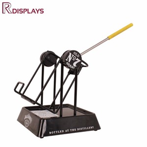 Porte-<span class=keywords><strong>bouteille</strong></span> de whisky en métal à levier de marque <span class=keywords><strong>Jack</strong></span> Daniel's présentoir d'alcool de comptoir moderne pour bar - Product Image 4