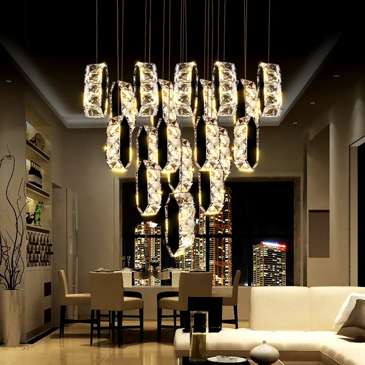 Traditional mood light led crystal pendant lamp for indoor lighting fixtures