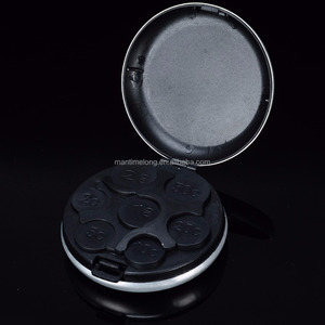 Porte-monnaie rond <span class=keywords><strong>en</strong></span> aluminium, boîte <span class=keywords><strong>de</strong></span> rangement pour pièces <span class=keywords><strong>de</strong></span> monnaie, porte-monnaies, pour voiture et maison - Product Image 6
