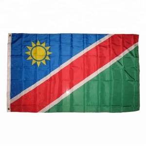 Drapeau de pays national de <span class=keywords><strong>Namibie</strong></span> professionnel de haute qualité Logo personnalisé et matériel soie/nylon pour agences de voyages - Product Image 2