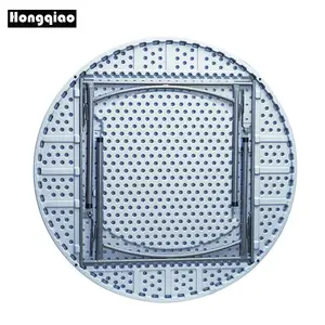<span class=keywords><strong>Mesa</strong></span> <span class=keywords><strong>redonda</strong></span> de plástico HDPE para jardín, más barata, <span class=keywords><strong>180</strong></span> <span class=keywords><strong>cm</strong></span>, para conversación de boda, <span class=keywords><strong>plegable</strong></span> en medio picnic - Product Image 1