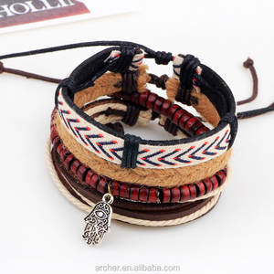 Bracciale <span class=keywords><strong>in</strong></span> corda di canapa bracciale <span class=keywords><strong>in</strong></span> tessuto intagliato a mano con bergamotto braccialetti con ciondoli <span class=keywords><strong>in</strong></span> <span class=keywords><strong>pelle</strong></span> multistrato <span class=keywords><strong>in</strong></span> Stock Vintage BH-464 2019 - Product Image 5