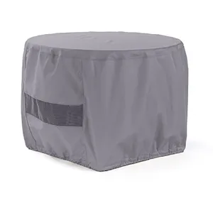 Polyester 30DIAMETER x 18H Round Charcoal Fire Pit Cover