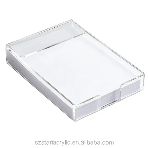 Kualitas tinggi Acrylic Pemegang Tray Acrylic Notepad Memo