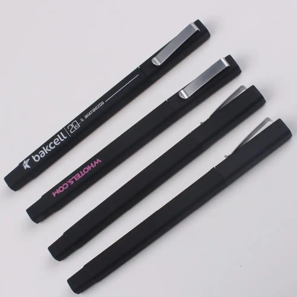 Branded Top Kwaliteit Matte Zwart Bedrukt Pennen Voor Logo Balpennen