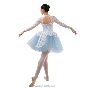 <span class=keywords><strong>Tutu</strong></span> de ballet professionnel à manches longues, costumes de spectacle de danse - Product Image 5