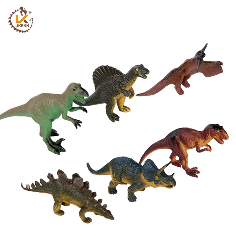 Jouets animaux de dessin animé en 3d pour enfants, drôles modèle de dinosaure