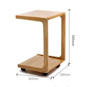 Extraíble pequeña mesa de café con ruedas simple mini sofá lado pequeño mesa de dormitorio - Product Image 6