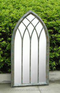 <span class=keywords><strong>Grand</strong></span> <span class=keywords><strong>miroir</strong></span> mural antique pour la décoration, <span class=keywords><strong>miroir</strong></span> de jardin à cadre arqué - Product Image 6