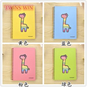 Cina fabbrica di produzione per bambini di cancelleria Del Fumetto creativo hollow deer carino notepad studnts uso taccuino a spirale - Product Image 2