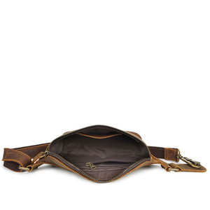 Sac en cuir véritable pour homme, élastique, de grande capacité, style Vintage, ceinture, <span class=keywords><strong>pochette</strong></span> à la taille, en stock - Product Image 2