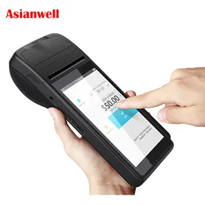 Rugged Android Built Thermal Printer Pos Handheld Barcode Scanner Industrial Mobile Phone Laser QR Pda