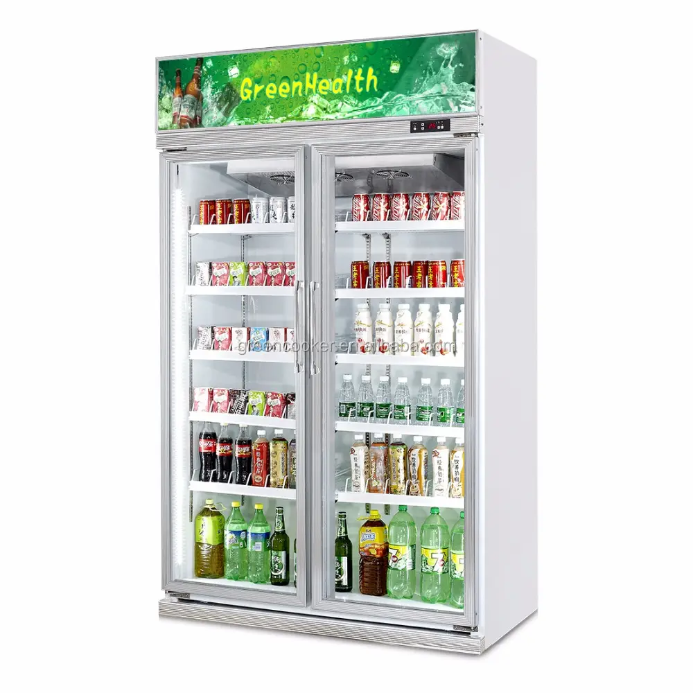 Ventilador de aço revestido, quente, forma de lata, energia, bebida, geladeira, display, ventilador, refrigeração para coke para promoção 220 50hz