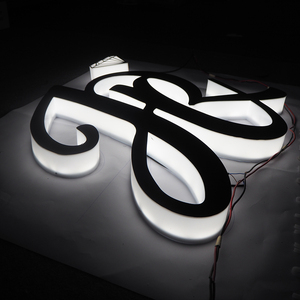 Colorido acrílico 3D cartas al aire libre iluminado signos de la iluminación LED planteado cartas de plástico - Product Image 2