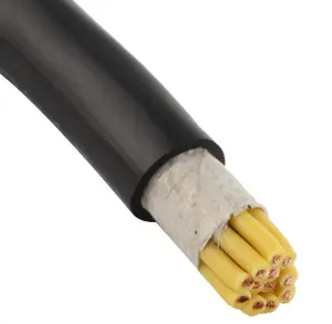 Cable blindado de Control de funda de PVC, 450/750V, multinúcleo, 2x2.5mm2, KVP/KVVR/KVV