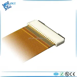 Surface mount 0.3 mm pitch ZIF connectors for horizontal cable entry for FPC