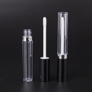 5ml Pennello Grande Grande Bacchetta Lip Gloss Tubi con Metallic Coperchio In Argento - Product Image 4