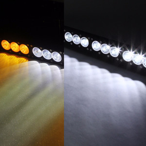 Thanh Đèn LED Hai Màu 43Inch 240W Thanh Đèn Đường Tắt Màu Trắng Hổ Phách Vàng Điểm Lũ Combo Chùm Đèn LED Làm Việc Lặn - Product Image 4