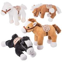 Étui de transport de grange simulé personnalisé, ferme en peluche avec ensemble de chevaux