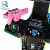 Machine de jeux vidéo, déguisement à pièces de monnaies, tir d'arme à feu, reconnaissance des exotiques