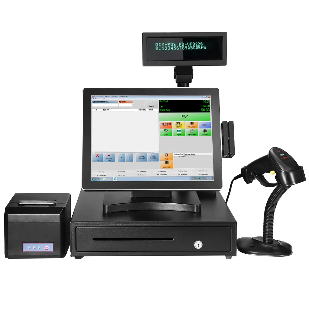 12 "15" 17 "ขั้ว Pos/ระบบ Pos/Epos ทั้งหมดในหนึ่ง Pos หน้าจอสัมผัส Capacitive Pos