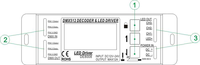 Décodeur DMX512 RGB à anode commune 5000 Hz PWM Décodeur DMX512 RGB Pilote LED