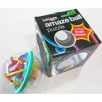 Лидер продаж, пластиковый волшебный 3D шар-лабиринт для детей, 3d шар-лабиринт, игра-головоломка, игрушка-пазл