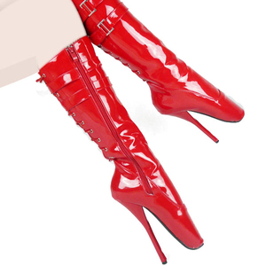 Demi-<span class=keywords><strong>bottes</strong></span> <span class=keywords><strong>de</strong></span> <span class=keywords><strong>ballet</strong></span> pour femmes, chaussures sexy, grande taille, talons hauts, jusqu'aux genoux, design <span class=keywords><strong>de</strong></span> boîte <span class=keywords><strong>de</strong></span> nuit, <span class=keywords><strong>de</strong></span> danse pôle, - Product Image 1